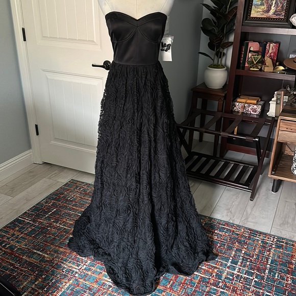 Adrianna Papell Dresses & Skirts - NWT Adrianna Papell Corsetted Ball Gown E! Live from the Red Carpet Black sz 10